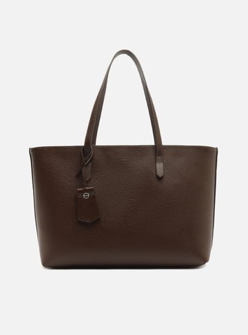 Arezzo — Bolsa Shopping Marrom Escura Manu Grande