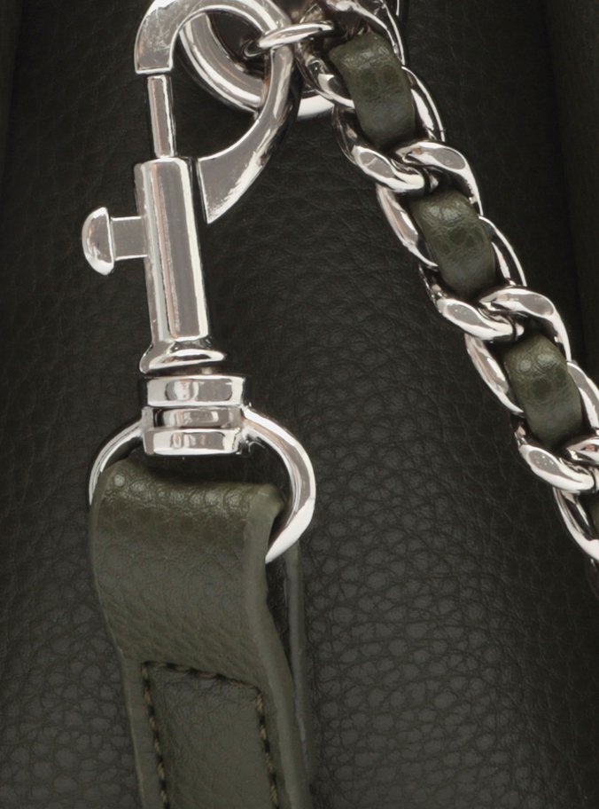 Bolsa Verde Militar Pequena Tiracolo Corrente