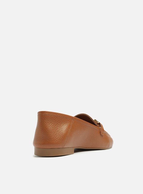 Mocassim Marrom Couro Bridão Light Avelã Luma
