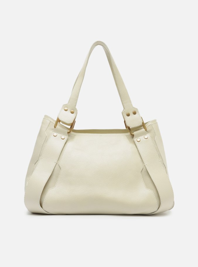 Bolsa Tote Branca Couro Gretha Grande