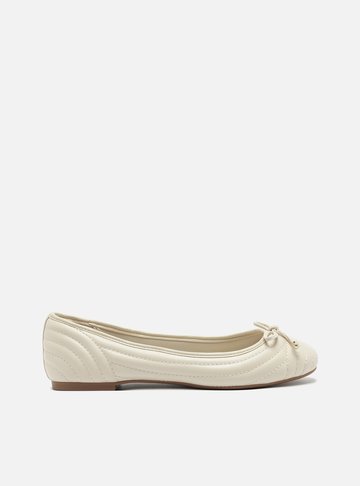 Sapatilha Branca Salto Rasteiro