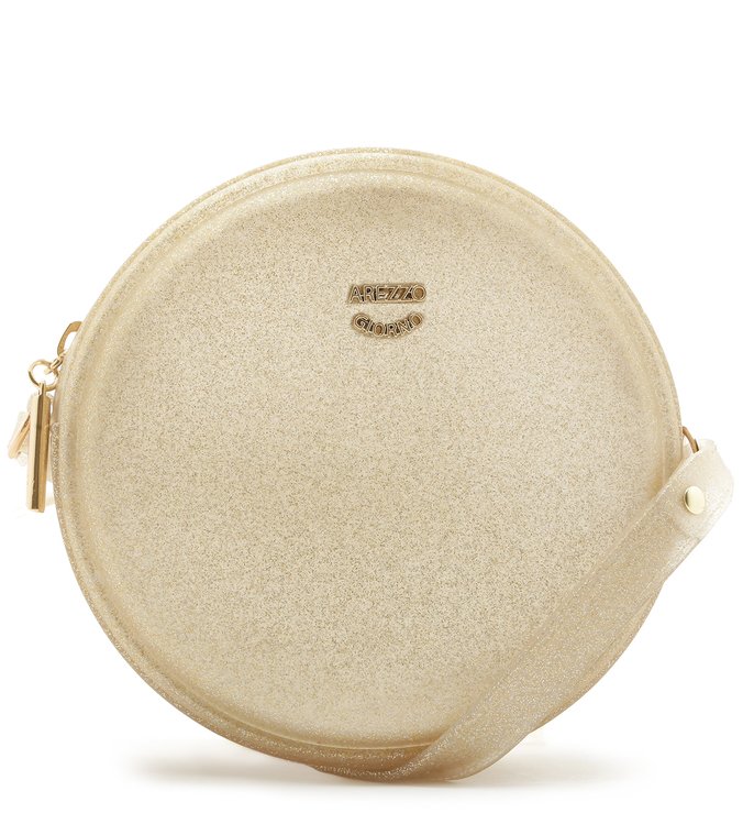 Bolsa Tiracolo Redonda Platino