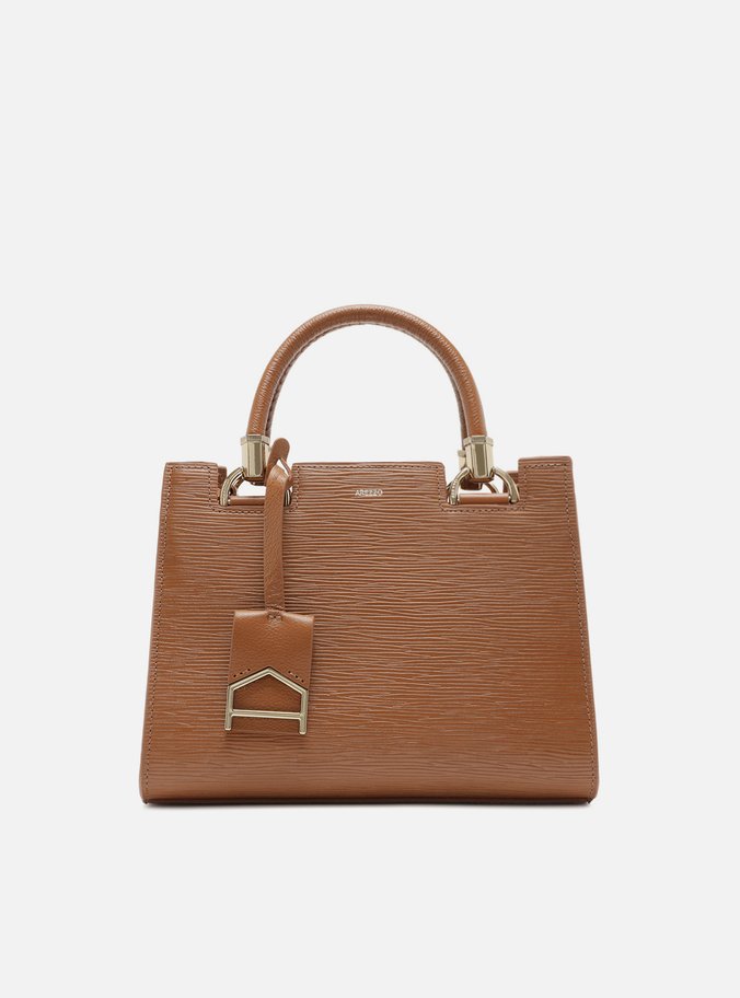 Bolsa Tote Marrom Couro Abraccio Média