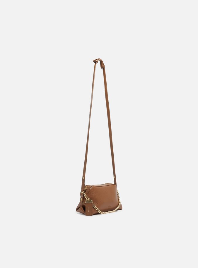 Bolsa Tote Caramelo Pequena Tag Corrente