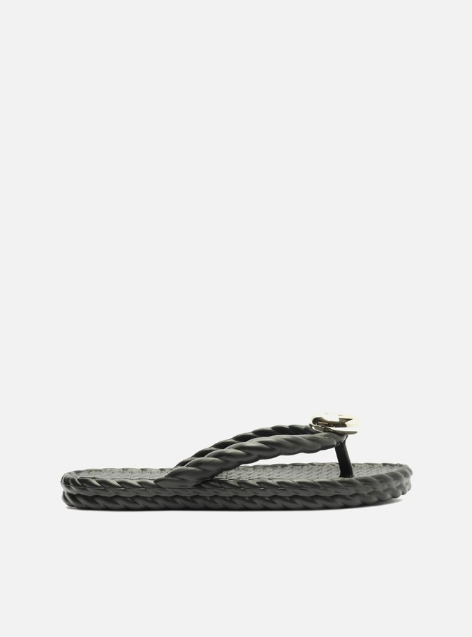 Chinelo de Dedo Preto Marrocos Brizza