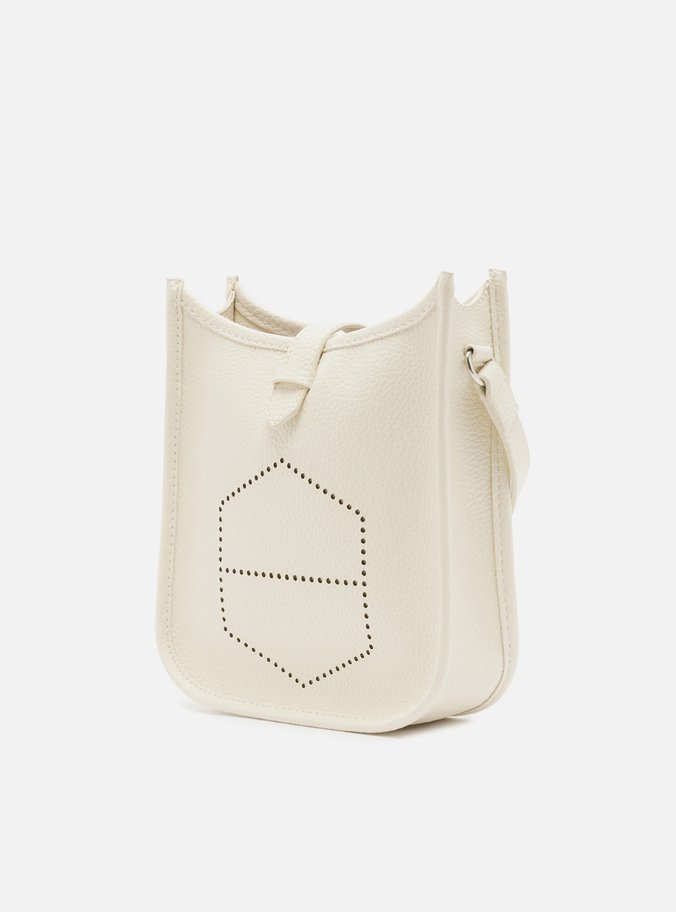 Bolsa Tiracolo Off-White Média Logo Perfurado