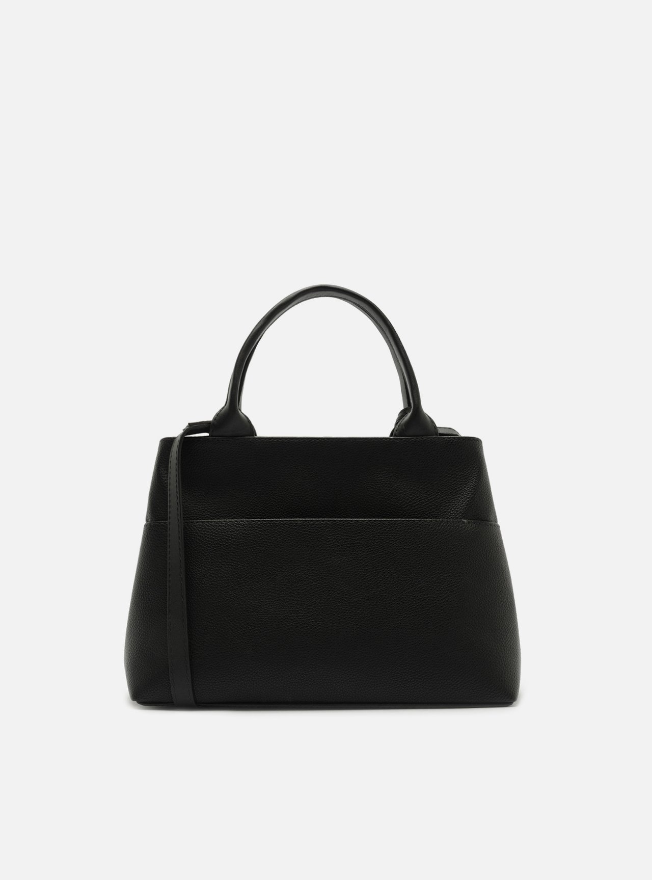 Bolsa Tote Preta Média Metais — foto 3