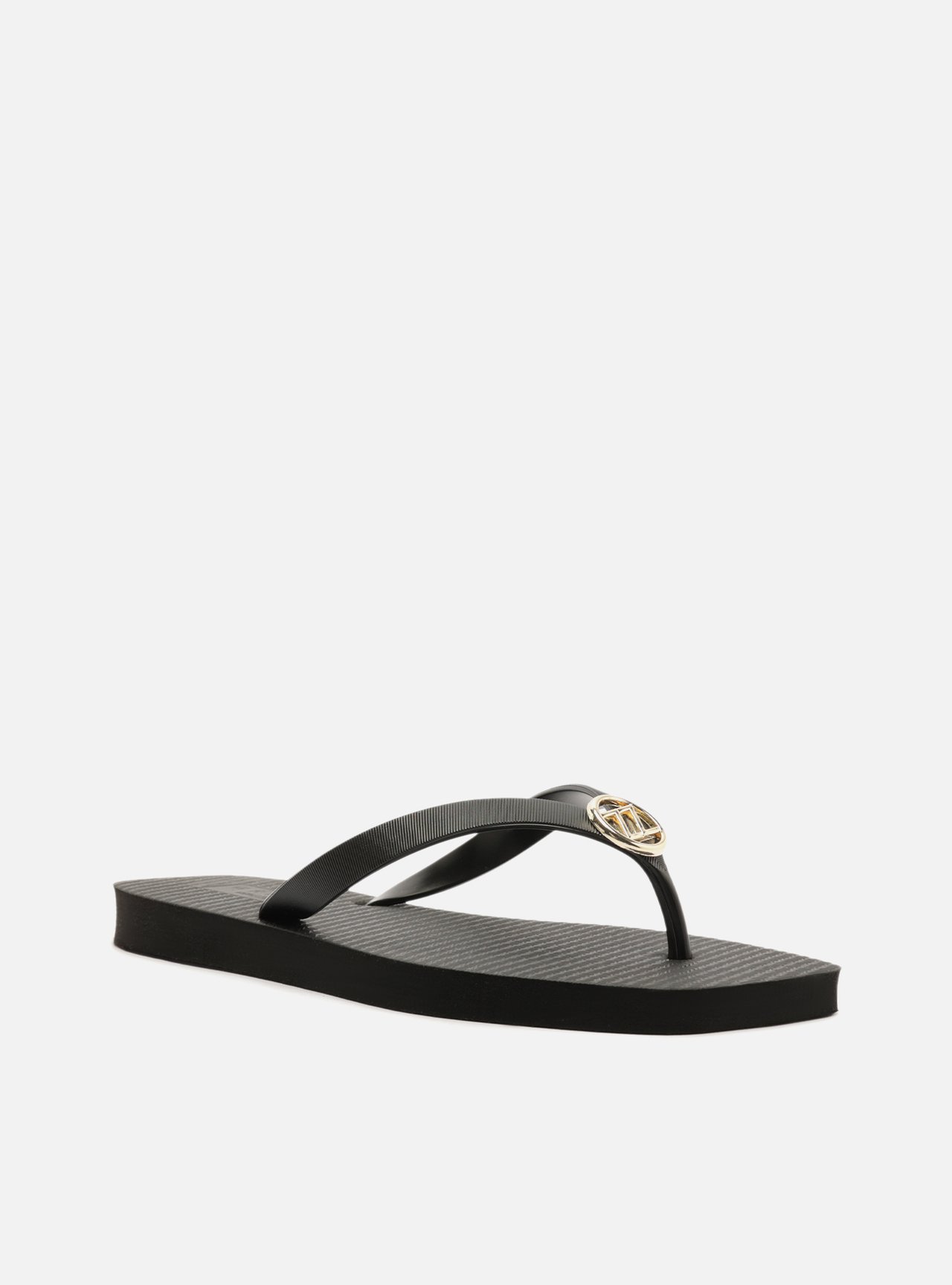 Chinelo de Dedo Preto Square Metal Brizza — foto 2