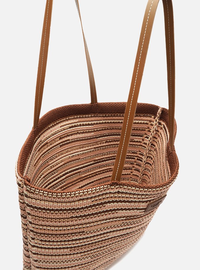 Bolsa Shopping Crochê Multicolorida Brizza