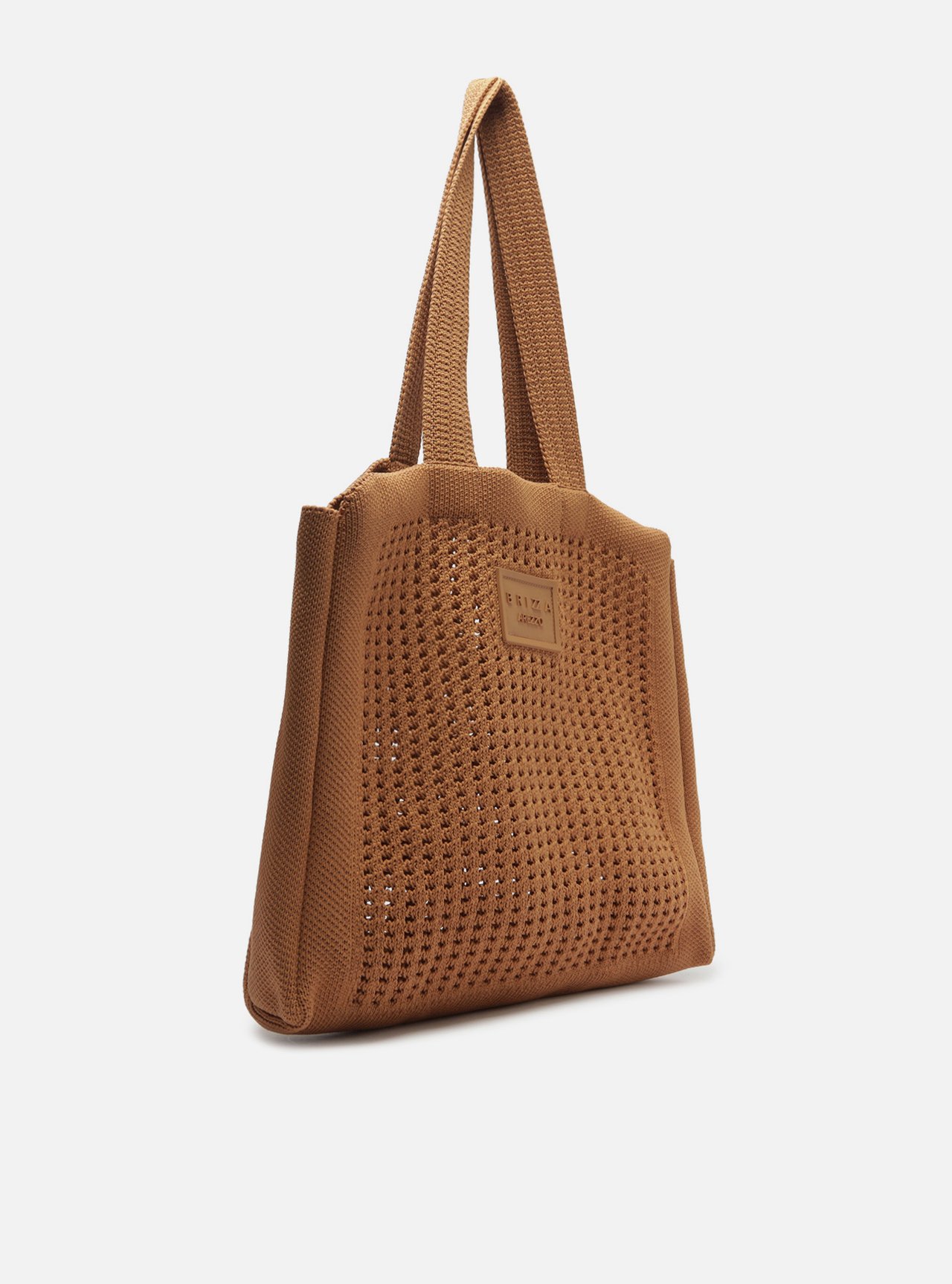 Bolsa Shopping Caramelo Crochê Mônaco Grande — foto 5