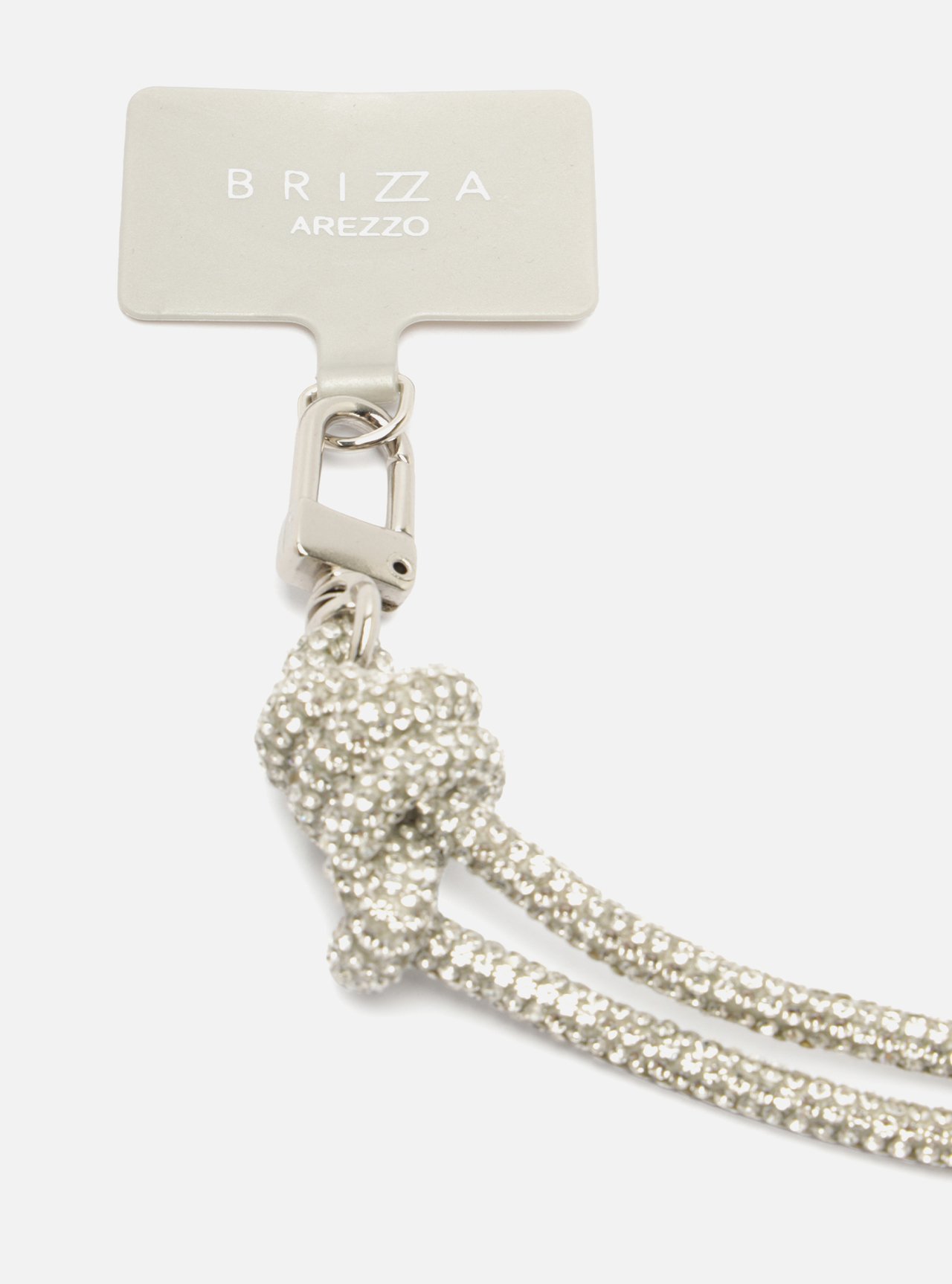 Colar Prateado Strass Brizza — foto 2