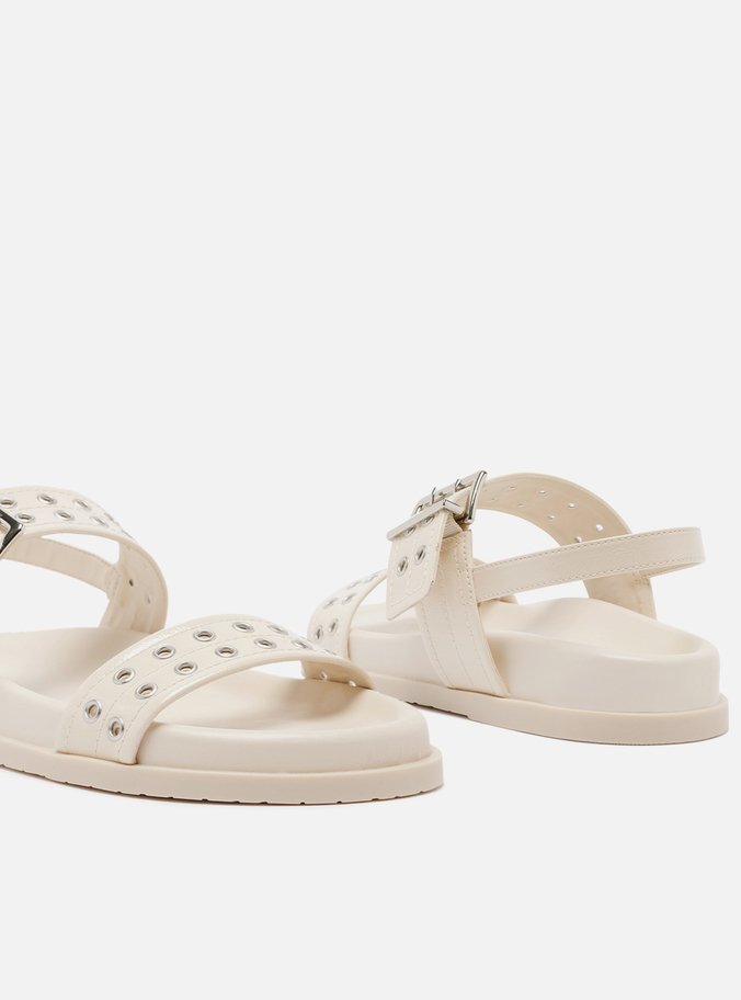 Papete Off-white Fivela Bico Redondo