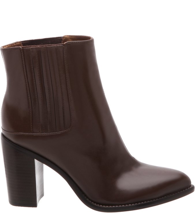 Bota Couro Artesania Salto Bloco Cacau