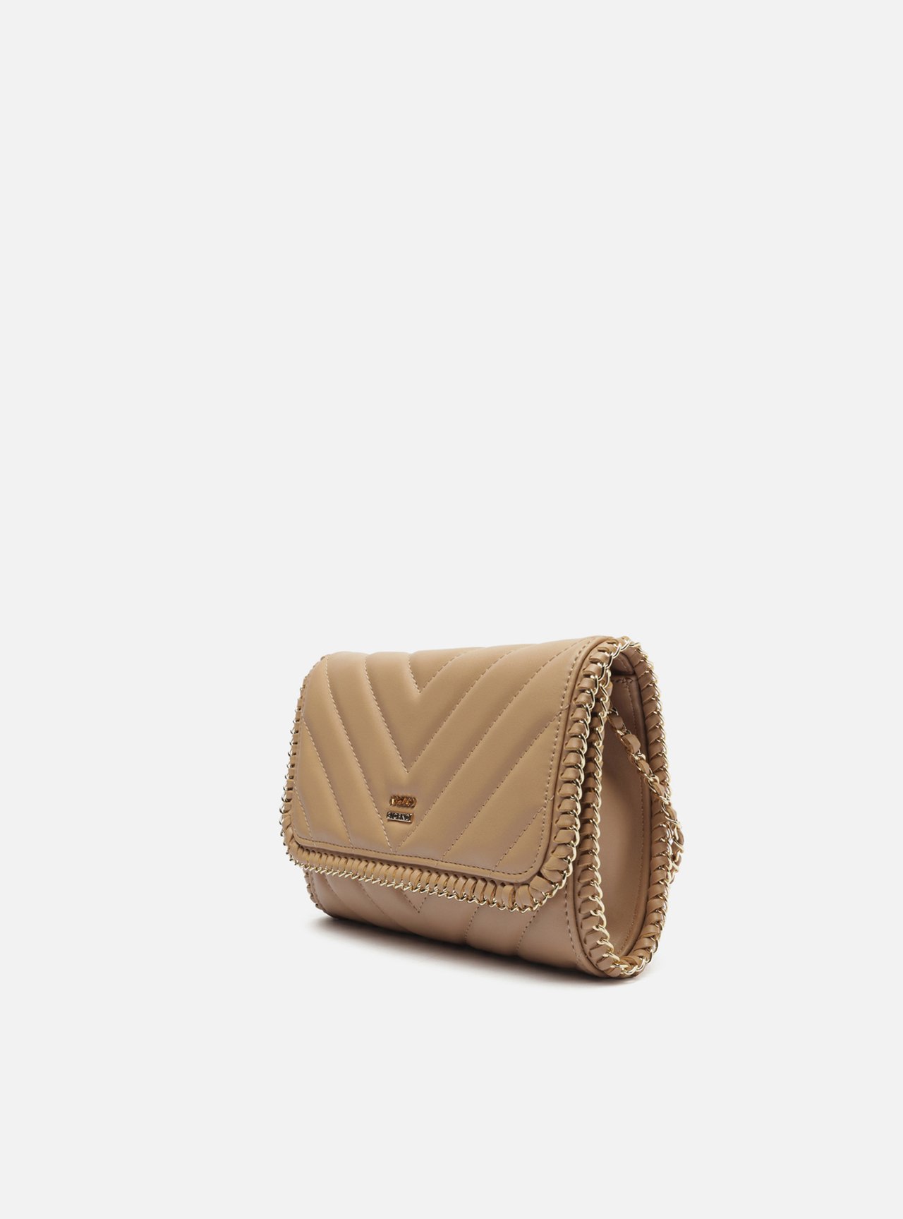 Bolsa Tiracolo Nude Pequena Matelassê Corrente — foto 2