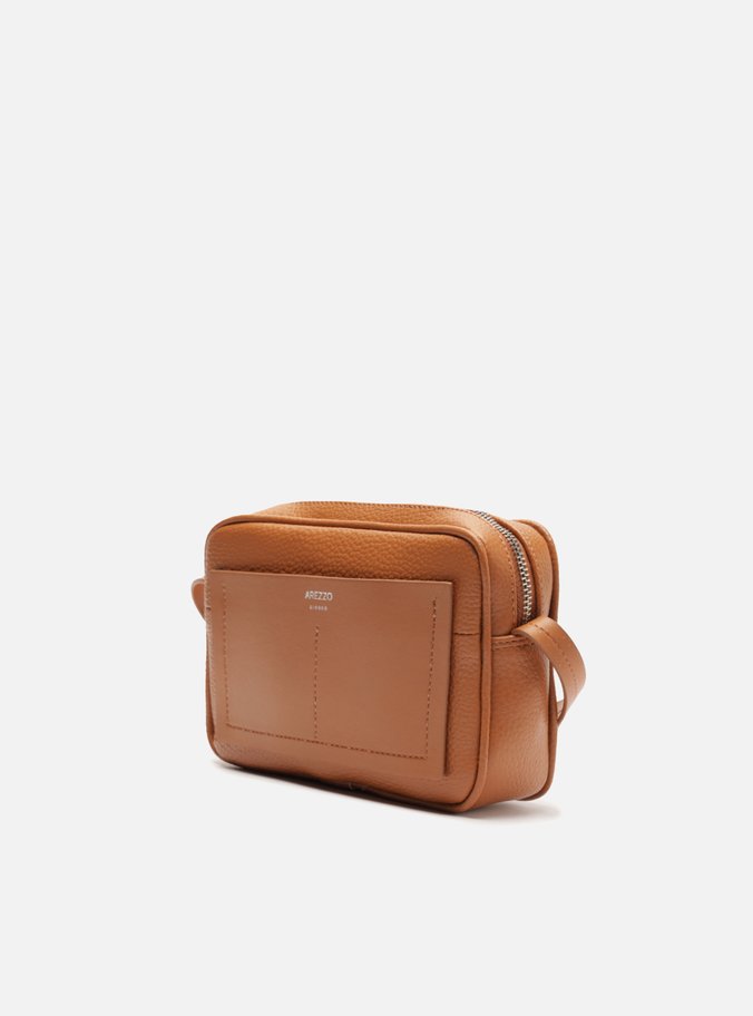 Bolsa Tiracolo Marrom Pequena Bolso Recorte