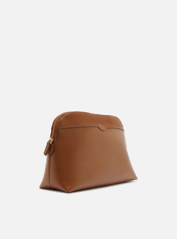 Necessaire Marrom Zíper Tag