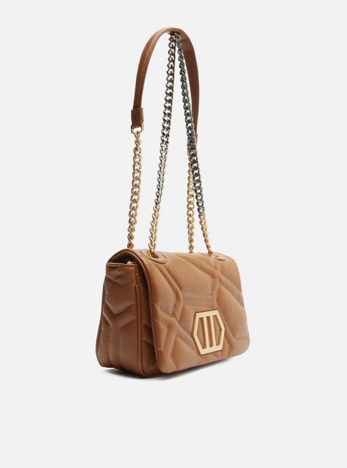 Bolsa Tiracolo Marrom Couro Emma Média