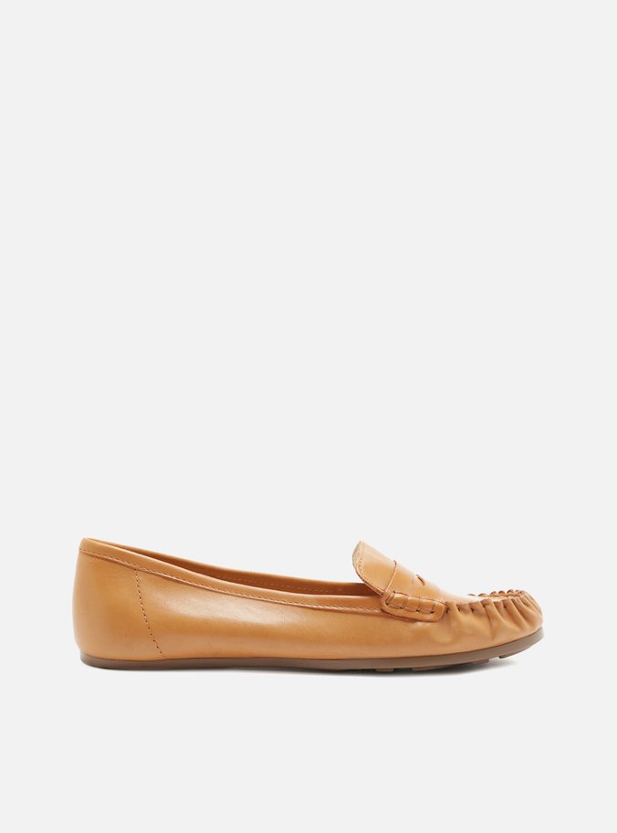 Mocassim Marrom Detalhe Franzido