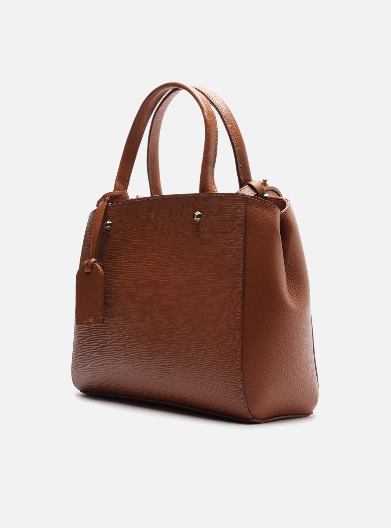 Bolsa Tote Caramelo Couro Bella Média — foto 2