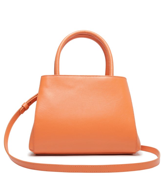 Bolsa Tiracolo Laranja Couro Estruturada Fresh Páprica