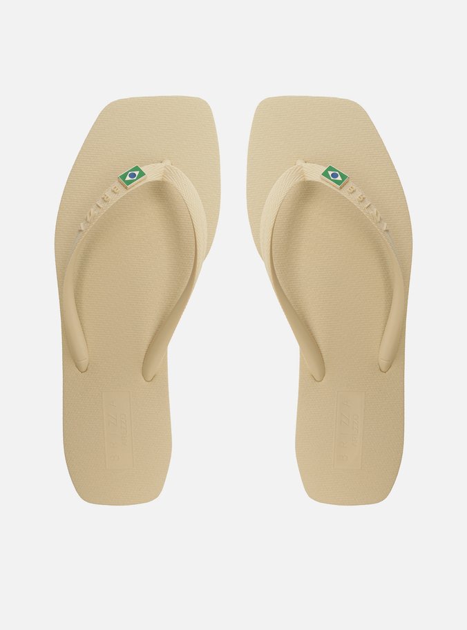 Chinelo de Dedo Branco Square Brasil
