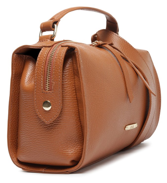 Bolsa Bowling Marrom Média Marina