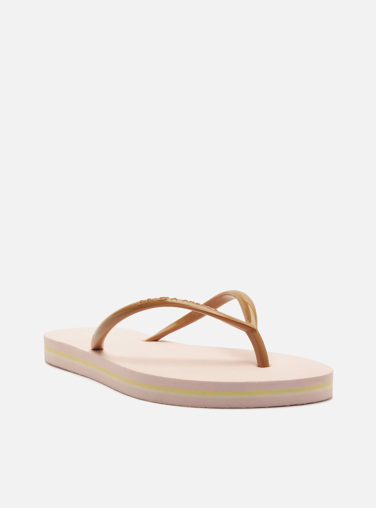 Chinelo de Dedo Marrom Plataforma Tiras Brizza — foto 2