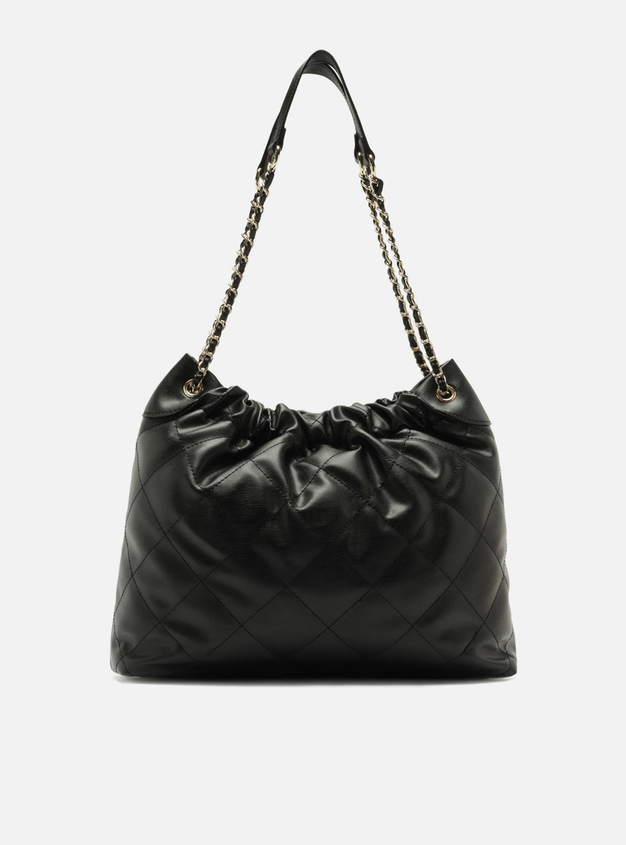 Bolsa Tiracolo Preta Grande Matelassê — foto 3