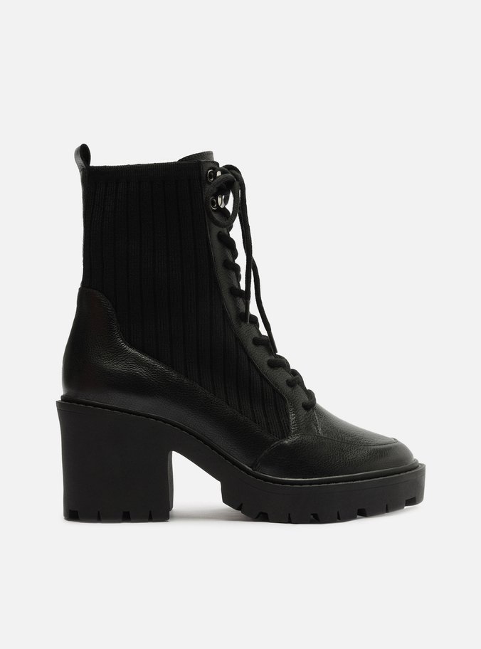 Bota Preta Salto Médio Tratorado