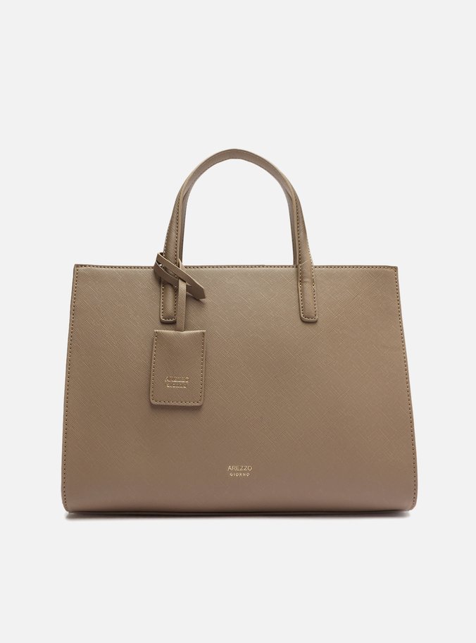 Bolsa Cinza Tote Grande