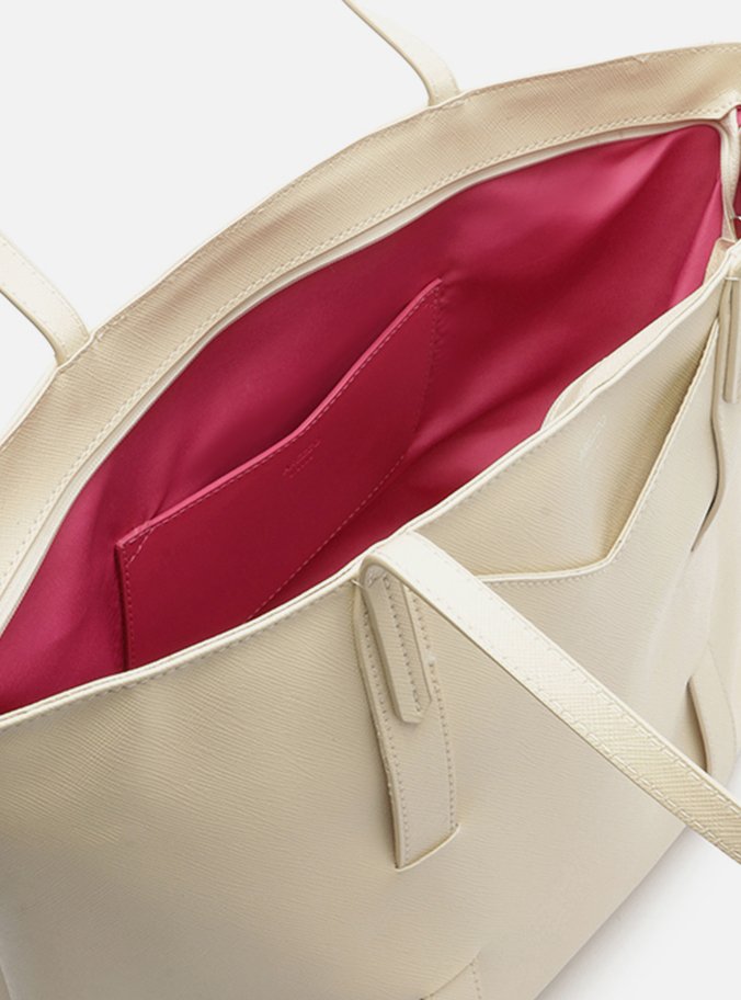 Bolsa Shopping Branca Grande Tiras Capa