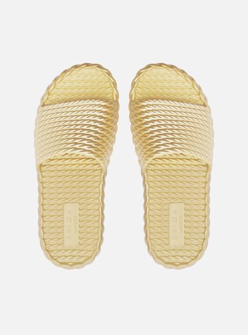 Chinelo Slide Dourado Marrocos La Sirene