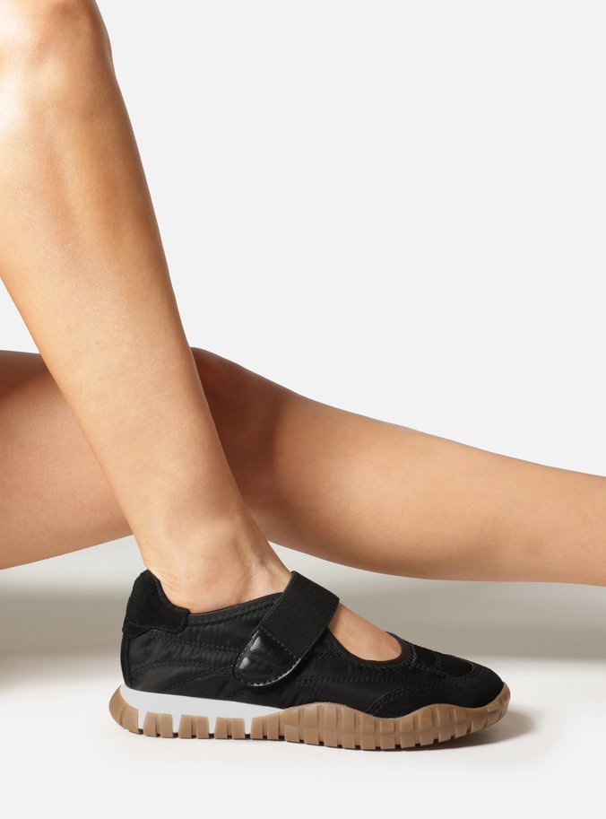Tênis Sapatilha Preto Suede Sola Emborrachada