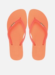 Chinelo de Dedo Laranja Tiras Jelly Brizza