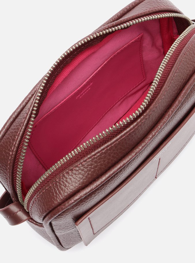 Bolsa Tiracolo Vinho Pequena Bolso Costuras