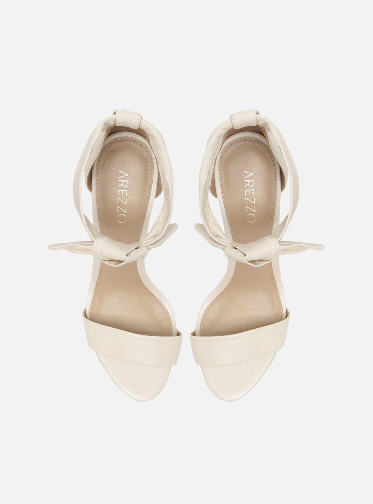 Sandália Off-White Couro Salto Alto Bloco Isabelli — foto 5