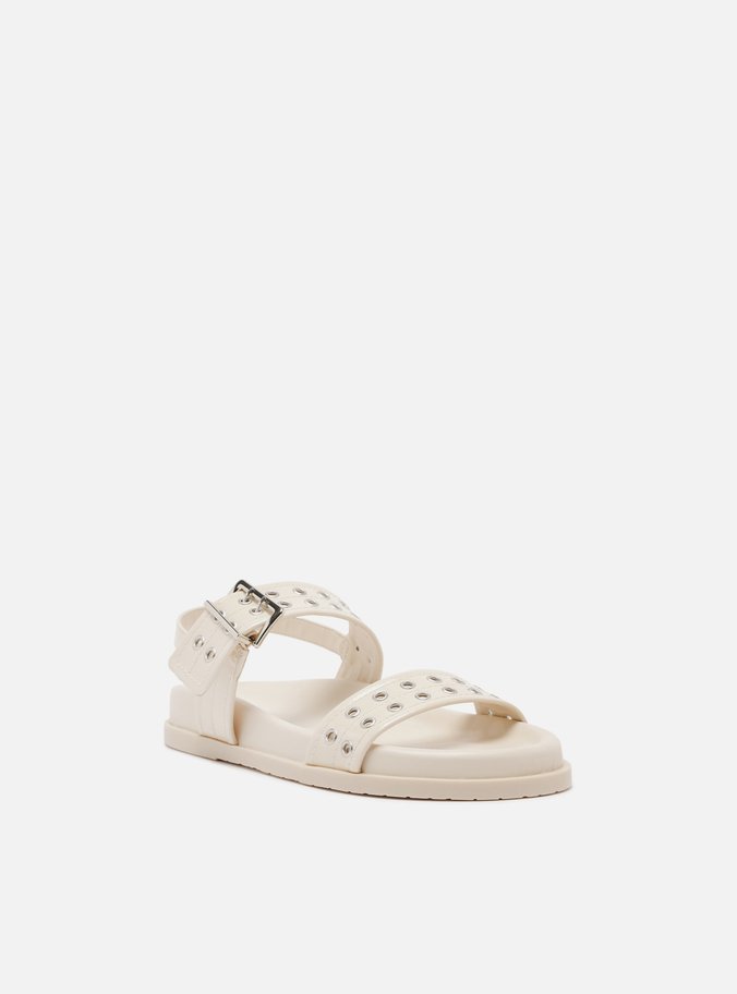 Papete Off-white Fivela Bico Redondo