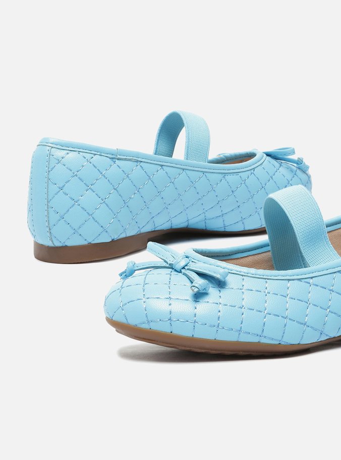Sapatilha Infantil Azul Matelassê Elástico