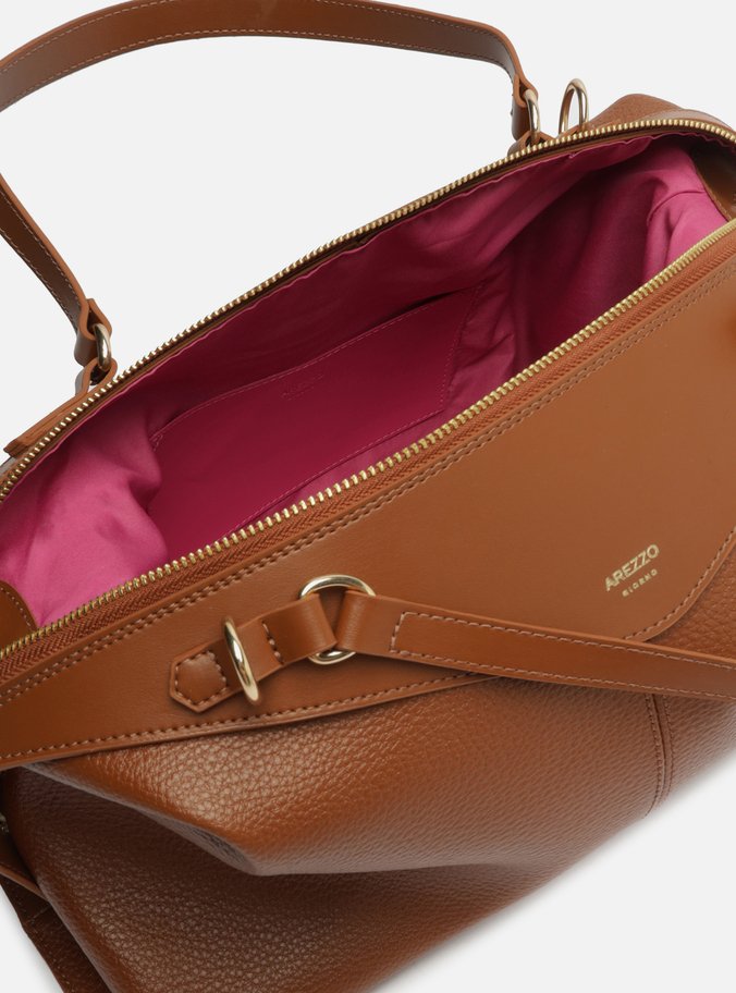 Bolsa Bowling Marrom Grande Mix Texturas