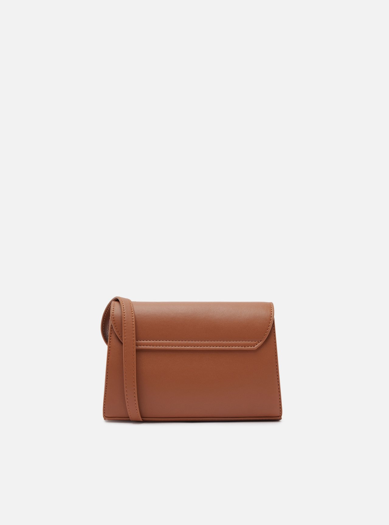 Bolsa Tiracolo Marrom Média Matelassê Alça Corrente — foto 3