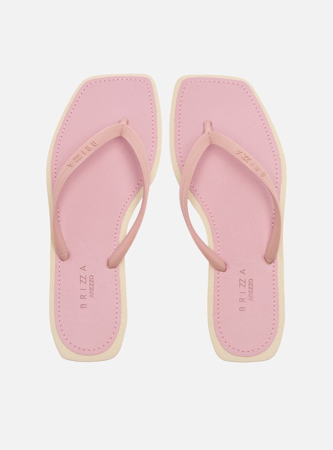 Chinelo de Dedo Rosa Square Recouro Brizza