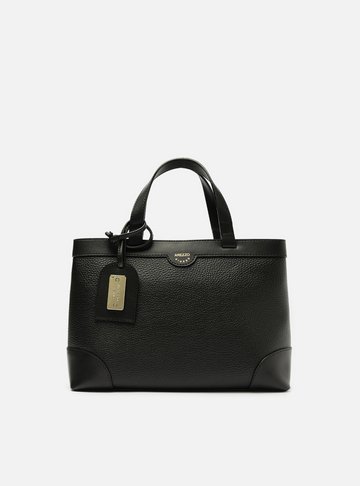 Bolsa Tote Preta Média Recortes Bag Charm