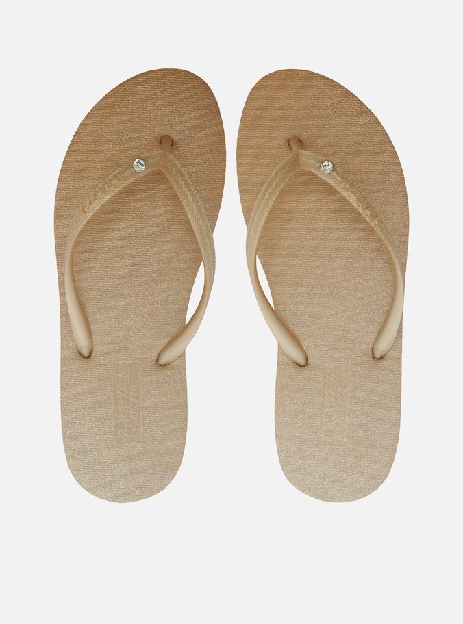 Chinelo de Dedo Dourado Easy Pedraria