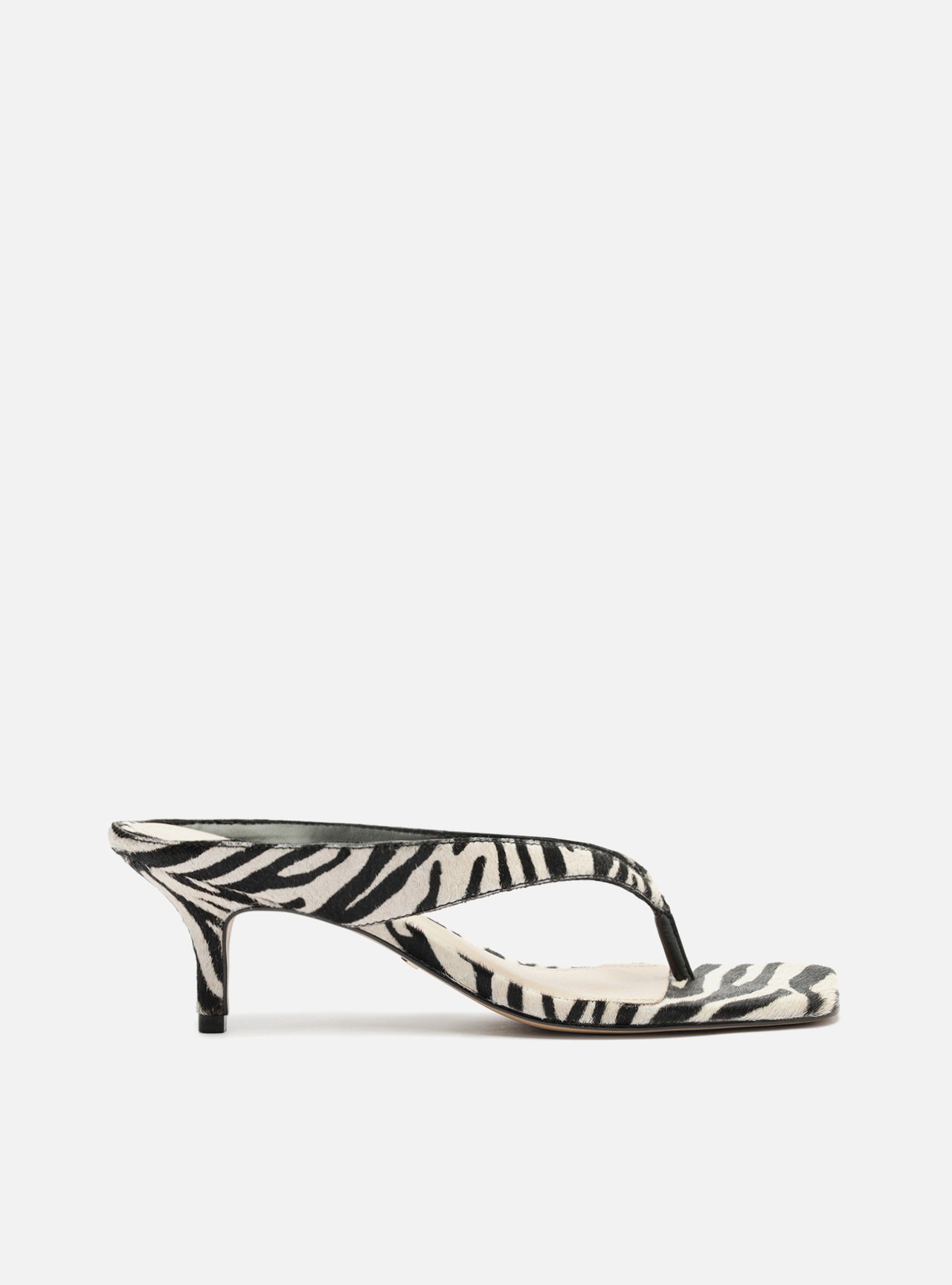 Tamanco Animal Print Salto Médio Thong — foto 1