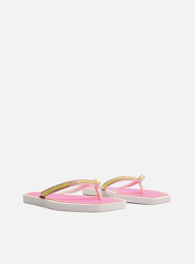 Chinelo de Dedo Branco Square Brizza Sport