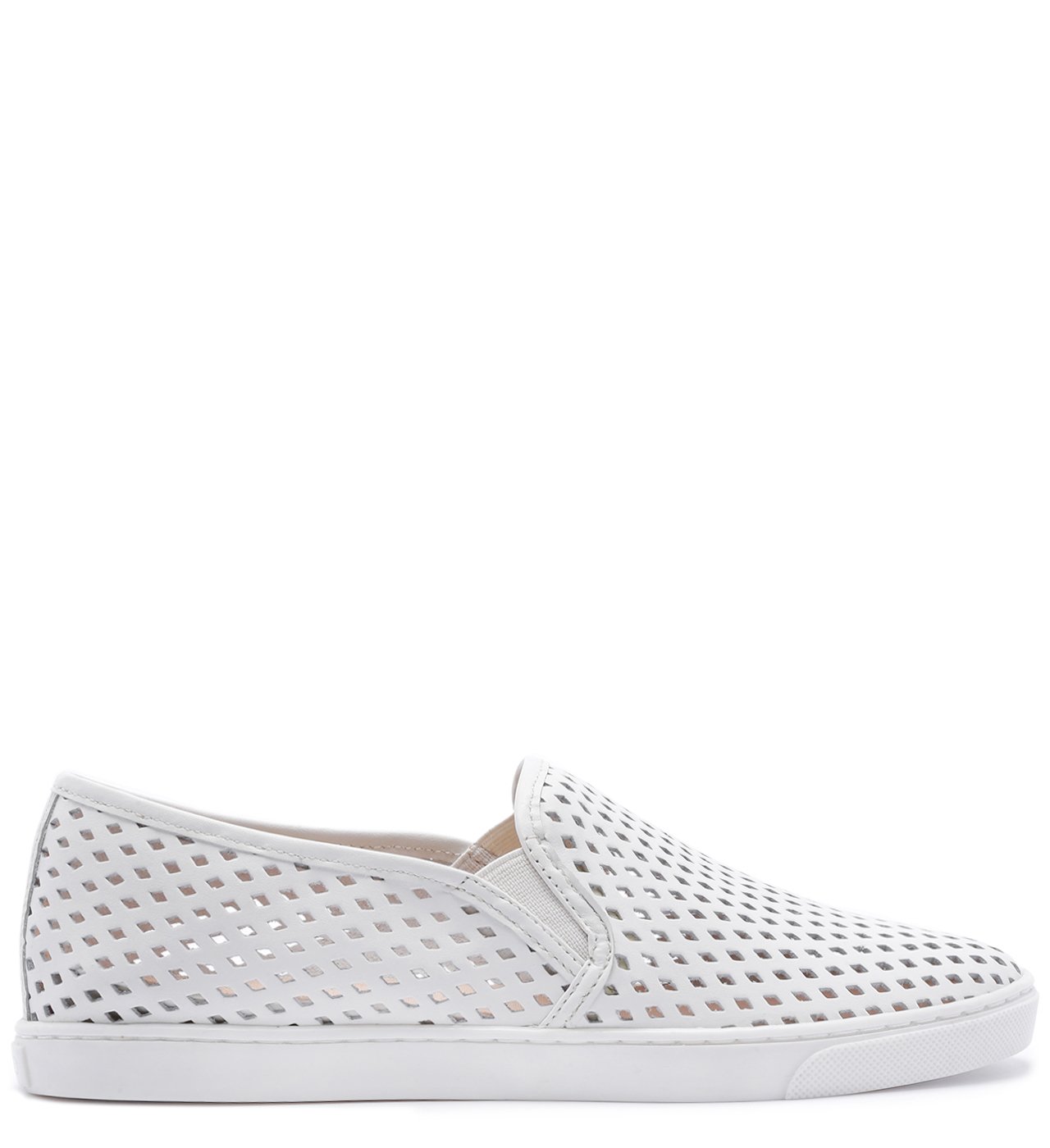 T nis Slip On Feminino Furadinho Branco