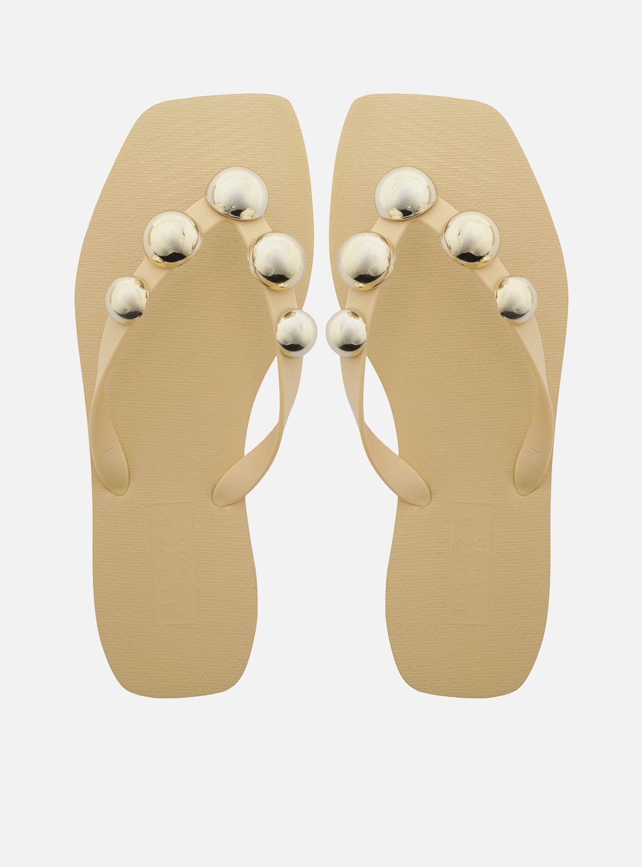 Chinelo de Dedo Off White Bico Quadrado Brizza — foto 1