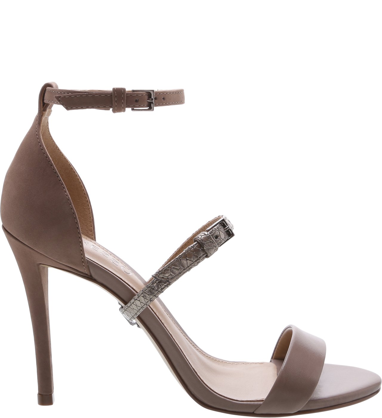 sandalia prata velho arezzo