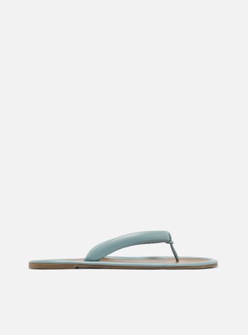 Rasteira Azul Tiras Flip Flop Zoe