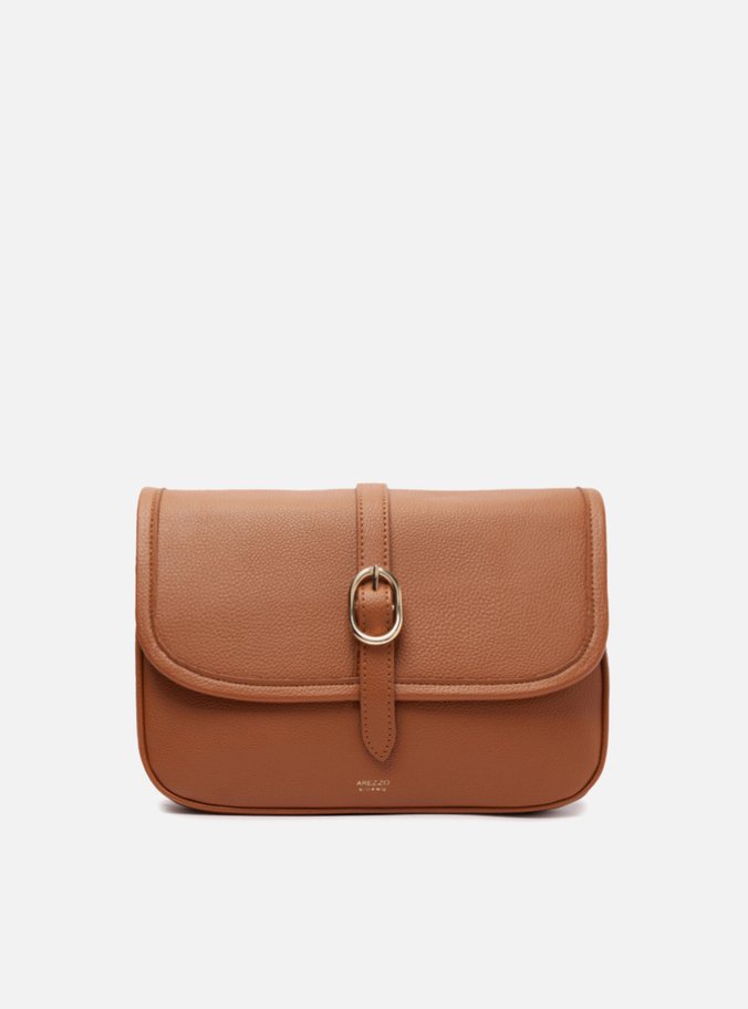 Bolsa Tiracolo Marrom Média Fivela